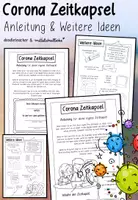Vorschau - Arbeitsblätter - Corona Zeitkapsel - Anleitung und weitere Ideen - Deckblatt