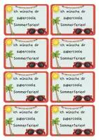 Vorschau - Bildkarten - Grußkärtchen: Sommerferien (Kl. 2-4) - Seite 2