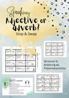 Vorschau - Spiele - Adjective or adverb? - Stop & Swap - Game - Spiel - Deckblatt
