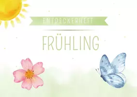 Vorschau - Mal- und Bastelvorlagen - Projektmappe Frühling | Basteln, Natur, Tiere, Wetter | Kindergarten Vorschule - Seite 1