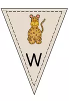 Vorschau - Anderer Materialtyp - Willkommen - Wimpelkette Leopardenklasse - Seite 1