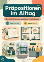 Vorschau - Arbeitsblätter - Präpositionen im Alltag – DaF/DaZ, A2–B1 (Erwachsenenbildung) - Deckblatt