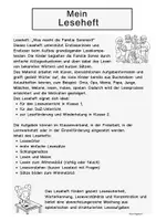 Vorschau - Arbeitsblätter - Lesen Klasse 1, Klasse 2, DaZ-Leseheft zum Lesen lernen - Seite 1
