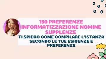 anteprima - Altro tipo di materiale - COME COMPILARE L’ISTANZA DELLE 150 PREFERENZE - Pagina di copertina