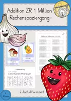 Vorschau - Spiele - Rechenspaziergang Addition Zahlenraum 1 Million differenziert - Deckblatt