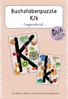 Vorschau - Spiele - Buchstabeneinführung Kk - Buchstabenpuzzle - Deckblatt
