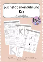 Vorschau - Arbeitsblätter - Buchstabeneinführung Kk - Arbeitsblätter - Deckblatt