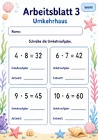Vorschau - Arbeitsblätter - Rechenhäuser Mal und Geteilt | Mathematik Klasse 3 | 6 Arbeitsblätter als PDF - Seite 3