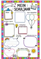 Vorschau - Arbeitsblätter - Schuljahresrückblick - Seite 1