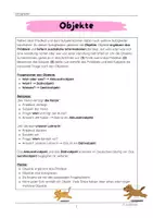 Vorschau - Arbeitsblätter - Objekte (Satzglied, Satzglieder) - Klasse 7 - Seite 2