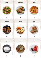 Aperçu - Feuilles d'exercices - English Food and drinks (vocabulary cards) – Nourriture, boissons et activités en anglais - Page 2