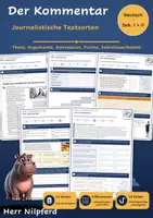 Vorschau - Unterrichtsreihen - Journalistische Textsorten: Der Kommentar – verstehen und schreiben - Deckblatt