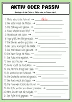 Vorschau - Arbeitsblätter - Aktiv & Passiv - Deckblatt