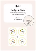 Vorschau - Spiele - Spiel: Find your twin! Buchstabeneinführung B - Deckblatt