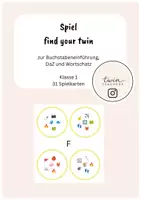 Vorschau - Spiele - Spiel: Find your twin! Buchstabeneinführung F - Deckblatt
