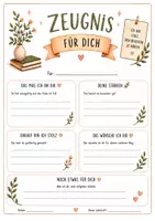 Vorschau - Arbeitsblätter - Zeugnis für dich - Seite 1