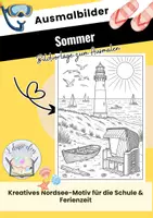 Vorschau - Arbeitsblätter - Ausmalbild Nordseemotiv (Grundschule, Erprobungsstufe Sek I) - Deckblatt
