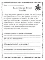 Aperçu - Feuilles d'exercices - Compréhension de lecture - Animaux aux pouvoirs incroyables - Page 1