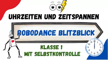 Vorschau - Präsentationen/Tafelbilder - Blitzblick Uhrzeiten und Zeitspannen für die digitale Tafel Kl 1 - Seite 2