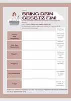 Vorschau - Stundenentwürfe - Bring dein eigenes Gesetz ein – WiPo mit 3 Niveaus - Seite 3