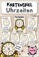 Vorschau - Spiele - Uhrzeiten | Ich habe... Wer hat...? | Mathe-Kartenspiel | 3-fach differenziert - Deckblatt