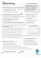 Vorschau - Arbeitsblätter - Selbsteinschätzungsbogen für einfachere/angenehmere Notenbesprechung - Deckblatt