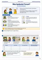 Vorschau - Arbeitsblätter - Klassenforum Schulforum und Elternvertretung Arbeitsheft Klasse 5 bis 6 Schulstart schulische Mitwirkung verstehen - Seite 1