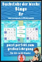 Vorschau - Spiele - Bingo Laut R - Lauterkennung und phonologische Bewusstheit - Buchstabe der Woche - Deckblatt