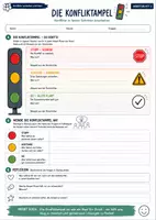 Vorschau - Arbeitsblätter - Die Konfliktampel – Stopp, nachdenken und angemessen handeln - Seite 1