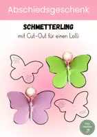 Vorschau - Lehrpläne/Lehrermaterial - Schmetterling Lolli - Abschiedsgeschenk - Deckblatt