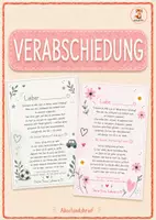 Vorschau - Anderer Materialtyp - Verabschiedung Grundschule Abschiedsbrief Vorlage - Deckblatt