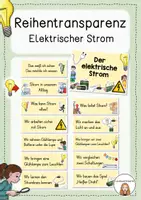 Vorschau - Präsentationen/Tafelbilder - Reihentransparenz - Strom/ Elektrizität - Deckblatt