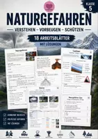 Vorschau - Arbeitsblätter - Naturgefahren - Arbeitsblätter Klasse 5 - Deckblatt