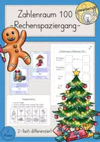 Vorschau - Arbeitsblätter - Rechenspaziergang Weihnachten ZR 100 - Deckblatt