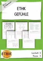 Vorschau - Arbeitsblätter - Ethik - GEFÜHLE - Klasse 3 - LH3 Werterziehung - Deckblatt
