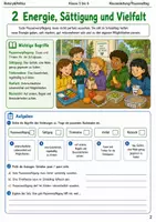 Vorschau - Arbeitsblätter - Gesunde Pausenverpflegung Arbeitsheft Klasse 5 bis 6 Schulstart Energie Alltag und Snackbox planen - Seite 1