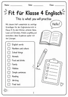 Vorschau - Stationenlernen - Fit für Klasse 4 Englisch - Seite 1