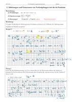Vorschau - Stundenentwürfe - Oberstufe Mathe Ableitungen und Grenzwerte von Verknüpfungen mit der ln-Funktion - Seite 1