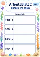 Vorschau - Arbeitsblätter - Division mit Überschlag | Mathematik Klasse 3 | 6 Arbeitsblätter als PDF - Seite 2