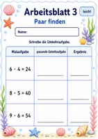 Vorschau - Arbeitsblätter - Mal und Geteilt Klasse 3 | Mathematik Klasse 3 | 6 Arbeitsblätter als PDF - Seite 3