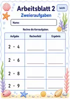 Vorschau - Arbeitsblätter - Kernaufgaben Einmaleins | Mathematik Klasse 3 | 6 Arbeitsblätter als PDF - Seite 2