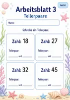Vorschau - Arbeitsblätter - Teiler finden | Mathematik Klasse 3 | 6 Arbeitsblätter als PDF - Seite 3