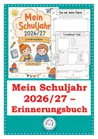 Vorschau - Arbeitsblätter - Mein Schuljahr 2026/27 Erinnerungsbuch - Deckblatt