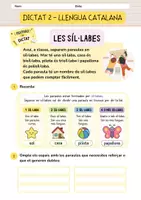 Vista previa - Hojas de trabajo - 18 dictats ortografia 3r de primària català - página 2