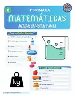 Vista previa - Hojas de trabajo - MEDIDAS DE CAPACIDAD Y MASA 4º PRIMARIA - página 1