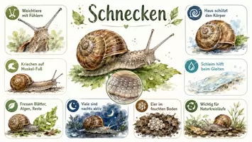 Vorschau - Arbeitsblätter - Arbeitsblatt "Schnecken" + Onlineübung & MP3 + Mindmap + Infografik - Seite 3