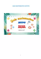 anteprima - Materiale interattivo - QUIZ MATEMATICO ESTIVO - Pagina 1