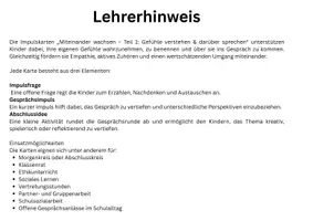 Vorschau - Aufgabenkarten - Materialpaket - Impulskarten für Soziales Lernen und Ethik - Seite 1