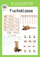 Vorschau - Anderer Materialtyp - Klassentier: Fuchs/Fuchsklasse - Deckblatt