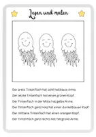 Vorschau - Arbeitsblätter - Lesen und malen - Unterwasserwelt - Seite 2